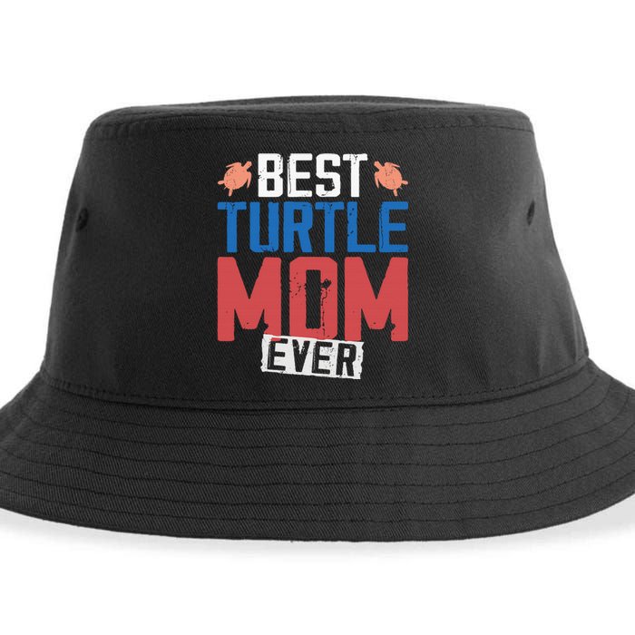 Sea Turtle Tortoise Mom Best Turtle Mom Ever Sustainable Bucket Hat