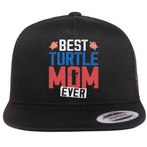 Sea Turtle Tortoise Mom Best Turtle Mom Ever Flat Bill Trucker Hat