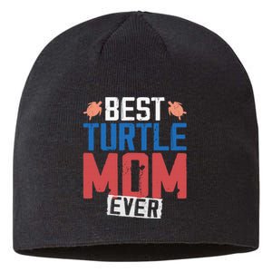 Sea Turtle Tortoise Mom Best Turtle Mom Ever Sustainable Beanie