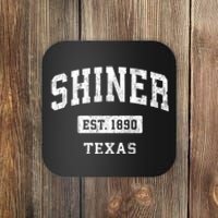 Shiner Texas Tx Vintage Sports Established Design Coaster