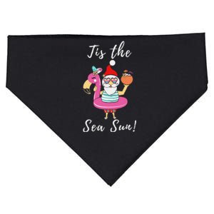 Santa Tis the SeaSun Christmas in July Tee Plussize USA-Made Doggie Bandana