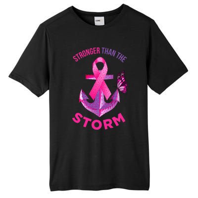 Stronger Than The Storm Fight Breast Cancer Ribbon Wear Pink Tall Fusion ChromaSoft Performance T-Shirt