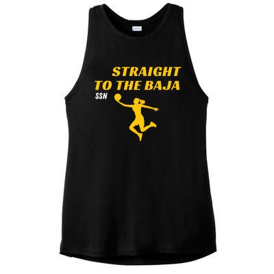 Straight To Thge Baja Ladies PosiCharge Tri-Blend Wicking Tank