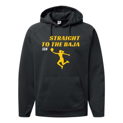 Straight To Thge Baja Performance Fleece Hoodie