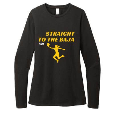 Straight To Thge Baja Womens CVC Long Sleeve Shirt