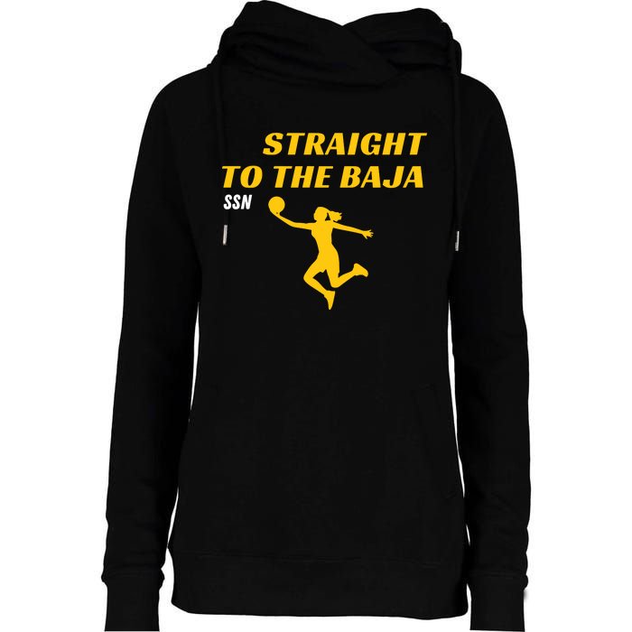 Straight To Thge Baja Womens Funnel Neck Pullover Hood