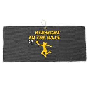 Straight To Thge Baja Large Microfiber Waffle Golf Towel