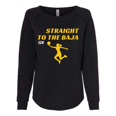 Straight To Thge Baja Womens California Wash Sweatshirt