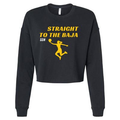 Straight To Thge Baja Cropped Pullover Crew