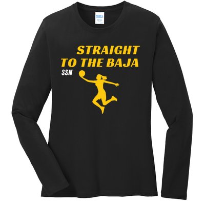 Straight To Thge Baja Ladies Long Sleeve Shirt