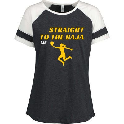 Straight To Thge Baja Enza Ladies Jersey Colorblock Tee