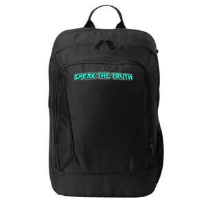 Speak The Truth Gift City Backpack