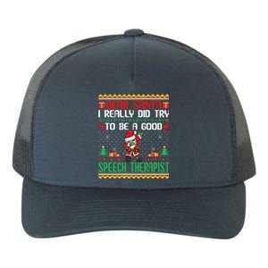 Santa Try To Be A Good Sports Anchor Funny Christmas Funny Gift Yupoong Adult 5-Panel Trucker Hat