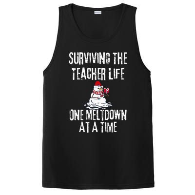 Surviving The Teacher Life One Meltdown At A Time Christmas PosiCharge Competitor Tank