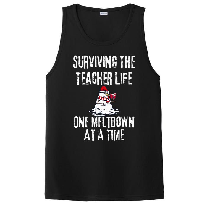 Surviving The Teacher Life One Meltdown At A Time Christmas PosiCharge Competitor Tank