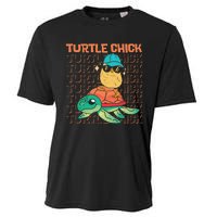 Sea Turtle Tortoise Chicken Turtle Chick Cooling Performance Crew T-Shirt