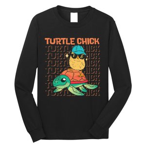 Sea Turtle Tortoise Chicken Turtle Chick Long Sleeve Shirt