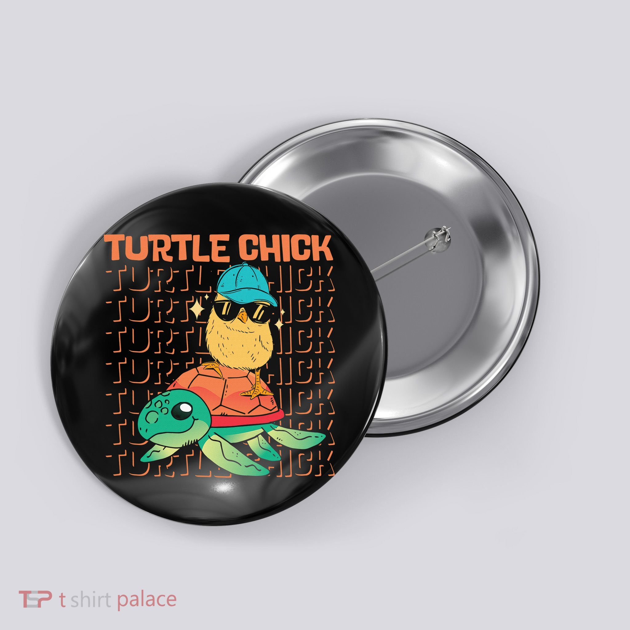 Sea Turtle Tortoise Chicken Turtle Chick Button