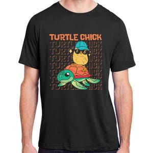 Sea Turtle Tortoise Chicken Turtle Chick Adult ChromaSoft Performance T-Shirt