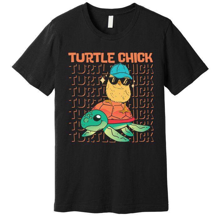 Sea Turtle Tortoise Chicken Turtle Chick Premium T-Shirt