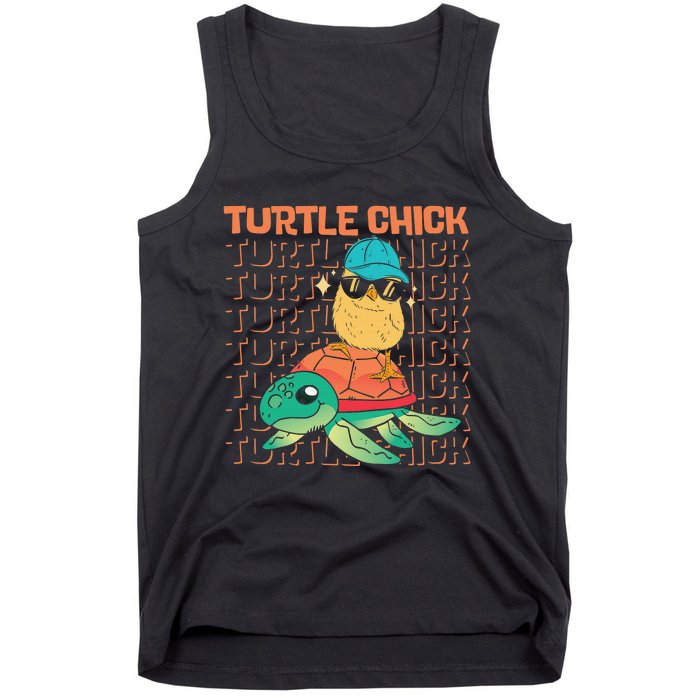 Sea Turtle Tortoise Chicken Turtle Chick Tank Top