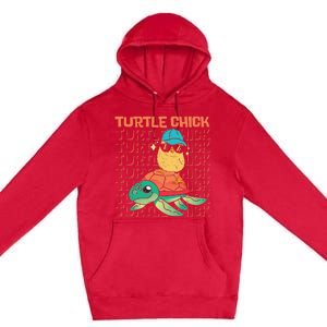 Sea Turtle Tortoise Chicken Turtle Chick Premium Pullover Hoodie