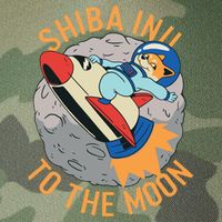 Shiba To The Moon Fox Rocket Ship Legacy Tie Dye Trucker Hat