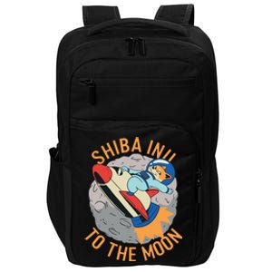 Shiba To The Moon Fox Rocket Ship Impact Tech Backpack