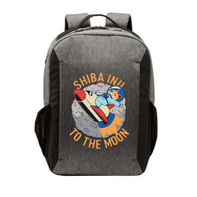 Shiba To The Moon Fox Rocket Ship Vector Backpack