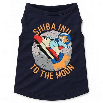 Shiba To The Moon Fox Rocket Ship Doggie Tank