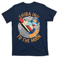 Shiba To The Moon Fox Rocket Ship T-Shirt