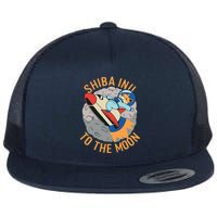 Shiba To The Moon Fox Rocket Ship Flatbill Hat