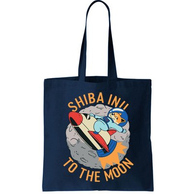 Shiba To The Moon Fox Rocket Ship Bag