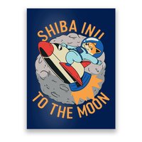 Shiba To The Moon Fox Rocket Ship Poster