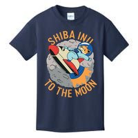 Shiba To The Moon Fox Rocket Ship Kids T-Shirt