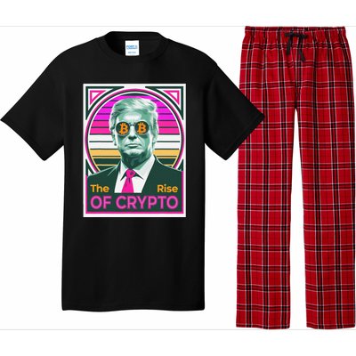 Sarcastic Trump The Rise Of Crypto Bitcoin President Meme Pajama Set