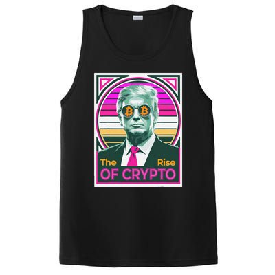 Sarcastic Trump The Rise Of Crypto Bitcoin President Meme PosiCharge Competitor Tank