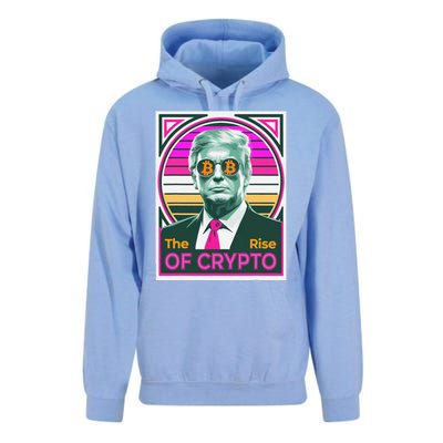 Sarcastic Trump The Rise Of Crypto Bitcoin President Meme Unisex Surf Hoodie