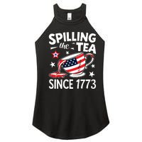 Spilling The Tea Since 1773 Funny Patriotic Women’s Perfect Tri Rocker Tank