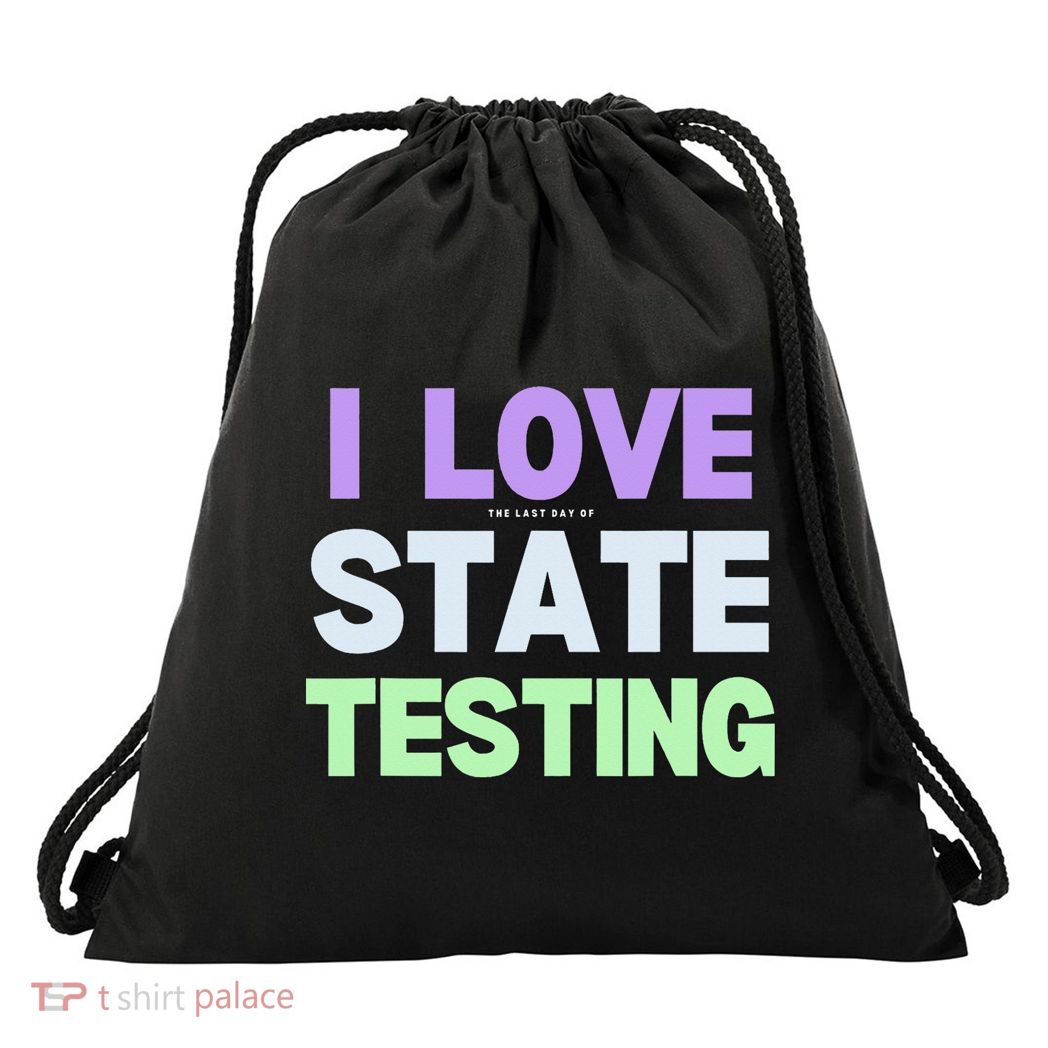 State Testing Teacher Funny Joke Drawstring Bag