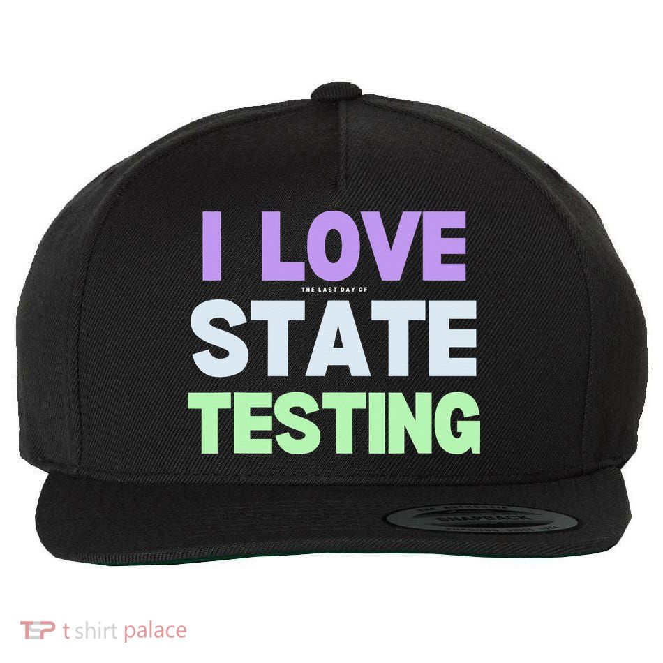 State Testing Teacher Funny Joke Wool Snapback Cap