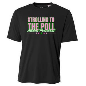 Strolling To The Poll President Kamala Harris 2024 Cooling Performance Crew T-Shirt