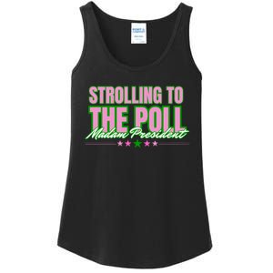 Strolling To The Poll President Kamala Harris 2024 Ladies Essential Tank