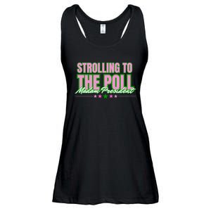 Strolling To The Poll President Kamala Harris 2024 Ladies Essential Flowy Tank