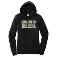 Strolling To The Poll President Kamala Harris 2024 Women's Pullover Hoodie