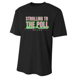 Strolling To The Poll President Kamala Harris 2024 Performance Sprint T-Shirt