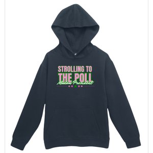 Strolling To The Poll President Kamala Harris 2024 Urban Pullover Hoodie