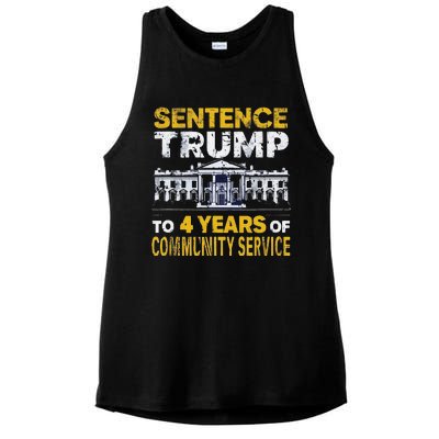 Sentence Trump To 4 Years Of Community Service Ladies PosiCharge Tri-Blend Wicking Tank