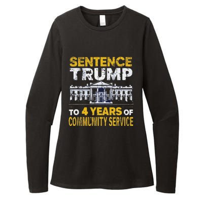 Sentence Trump To 4 Years Of Community Service Womens CVC Long Sleeve Shirt