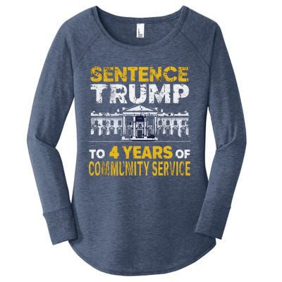 Sentence Trump To 4 Years Of Community Service Women's Perfect Tri Tunic Long Sleeve Shirt